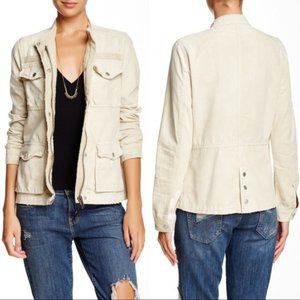Free People Khaki Tan Utility Cargo Jacket